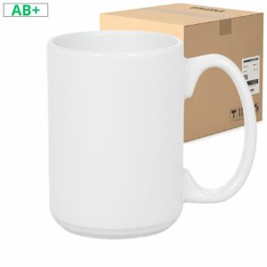 Kubek Biały Duży Klasa AB+ do Sublimacji 450 ml Karton 36 szt