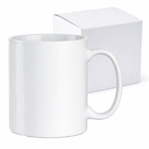 Kubek Biały Klasa AAA+ do Sublimacji 330 ml z kartonikiem