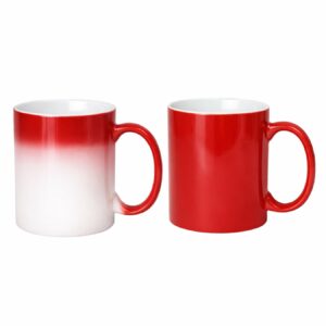 Kubek Magiczny Czerwony Matowy do Sublimacji 330 ml