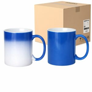 Kubek Magiczny Niebieski Matowy do Sublimacji 330 ml Karton 36 Sztuk