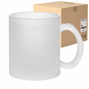 Kubek Szklany Szroniony do Sublimacji 330 ml Karton 36 Sztuk