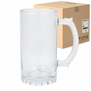 Kufel Szklany Do Piwa do Sublimacji 470 ml Karton 24 Sztuk