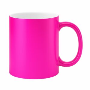 Kubek Fluorescencyjny Błyszczący różowy do Sublimacji 330 ml