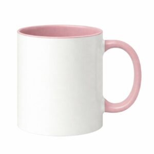 Kubek z Różowym wnętrzem i uchem do sublimacji 330 ml