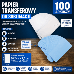 Papier Sublimacyjny 1000 arkuszy
